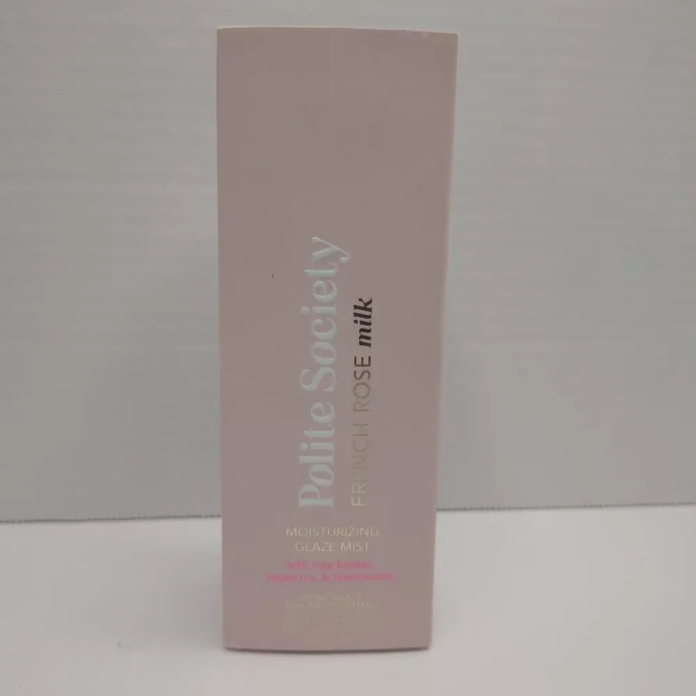 Polite Society French Rose Milk Moisturizing Glaze Mist 1.69oz New for Daily Use
